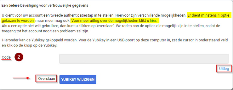Uitleg Yubikey