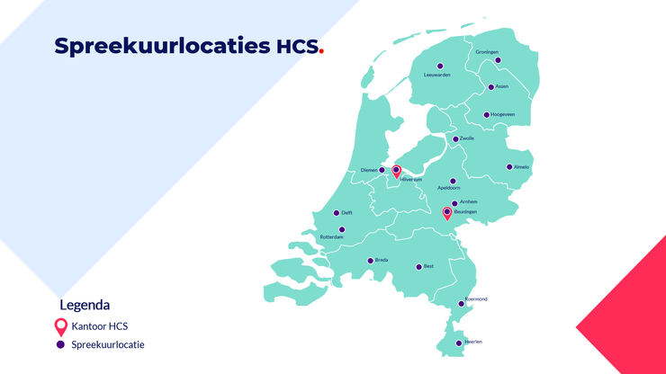 HCS de arbodienstverlener / onze spreekuurlocaties